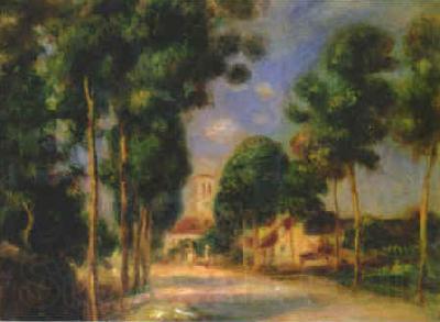 Pierre Renoir The Road To Essoyes Spain oil painting art